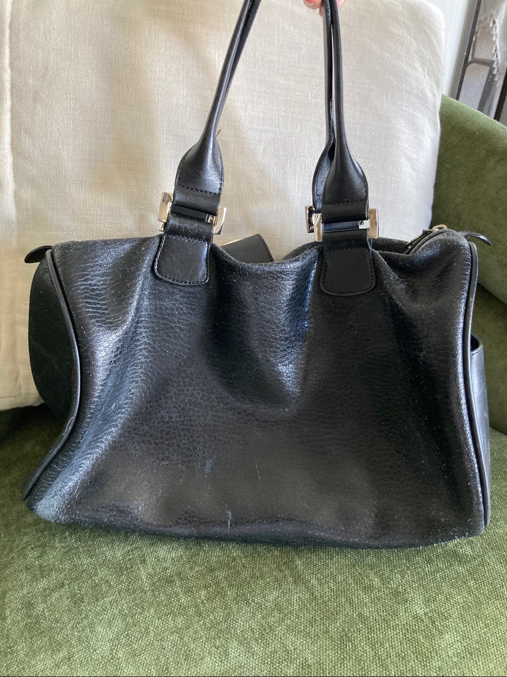 Longchamp Black Leather Bag - Picture 2 of 7